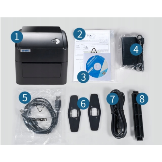 Drukarka etykiet kurierskich WIFI +USB GLS INPOST DPD UPS